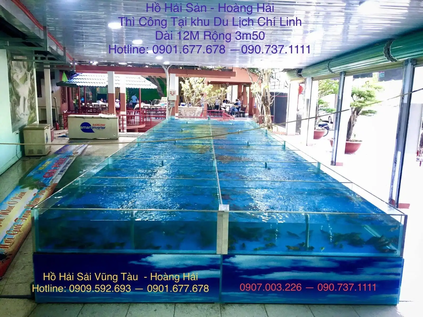 Hướng dẫn thi công bể hải sản an toàn, chính xác, đúng kỹ thuật