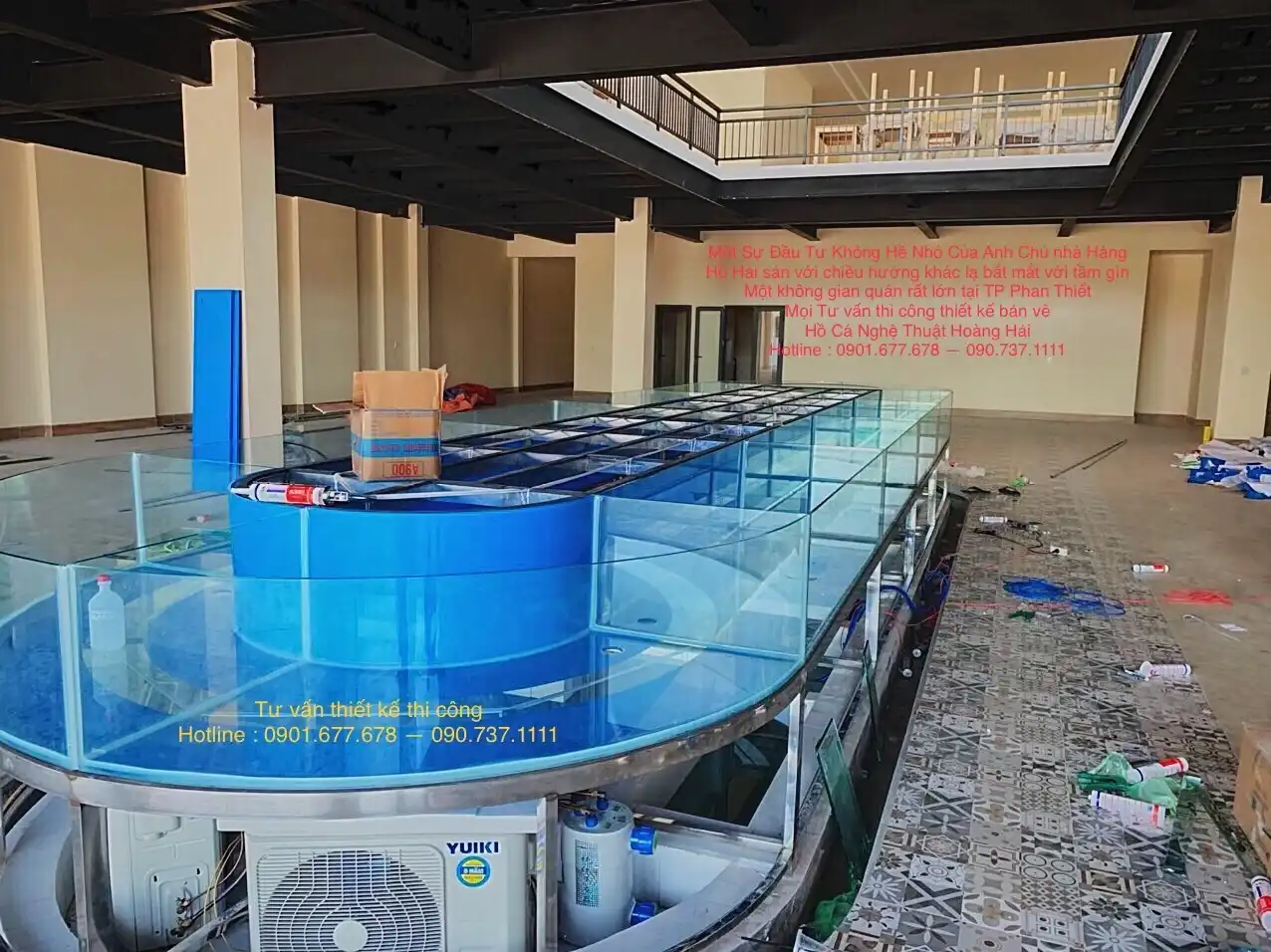 Hướng dẫn thi công bể hải sản an toàn, chính xác, đúng kỹ thuật
