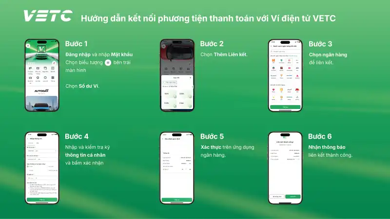 Hướng dẫn chuyển đổi sang tài khoản giao thông tích hợp thanh toán không tiền mặt