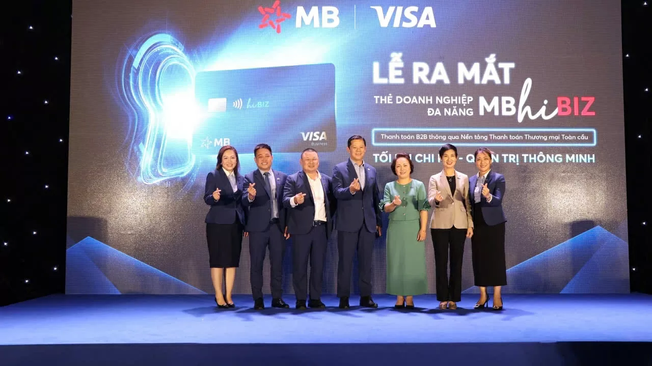 MB ra mắt thẻ doanh nghiệp đa năng MB Visa Hi BIZ: Tối ưu chi phí, chuẩn hoá quản trị và mở rộng giao thương quốc tế